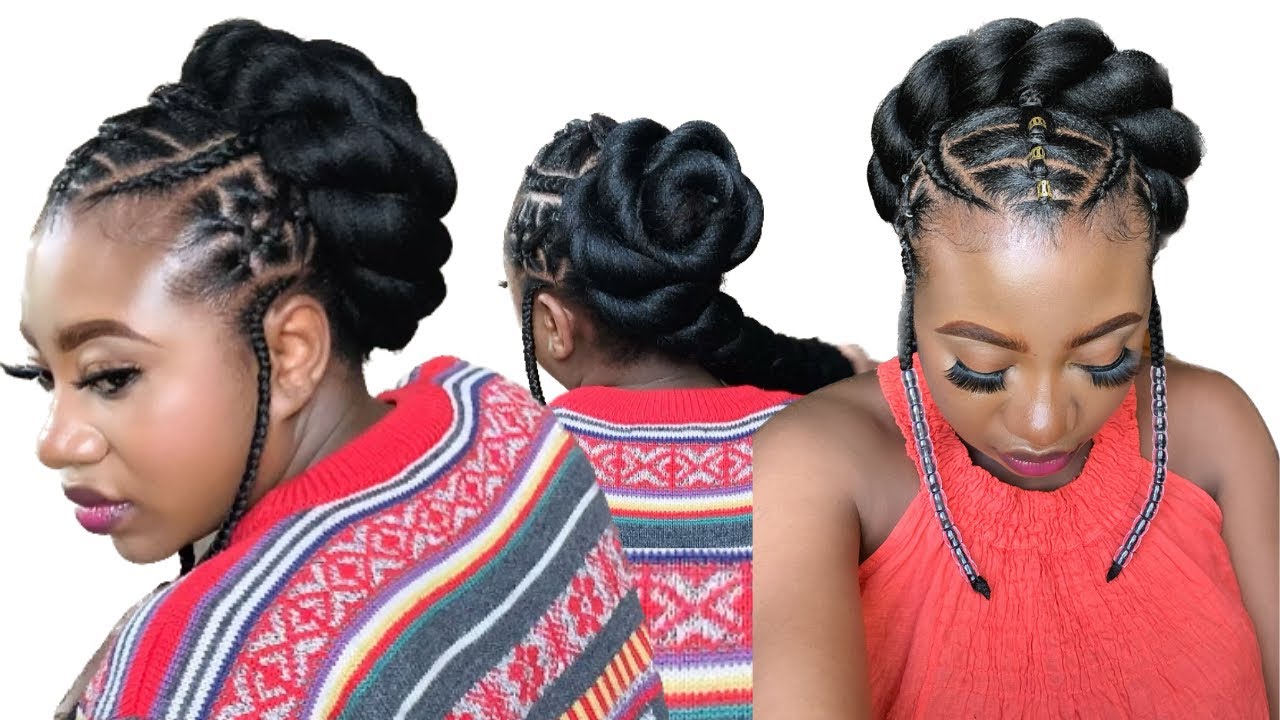 😱Easy Natural Hairstyle / Simple and Quick Rubber Band Hairstyle