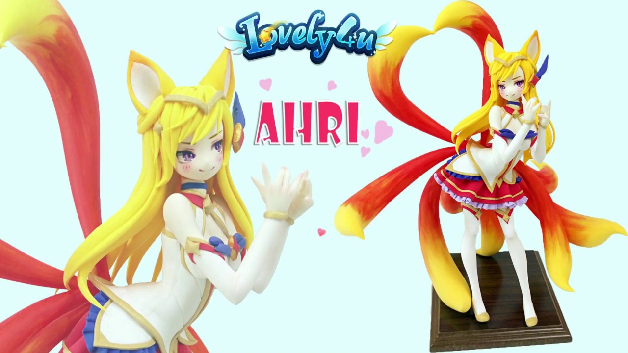 47】Star guardian Ahri【Clay Tutorial/ Anime Figure/ DIY/Lovely4u】