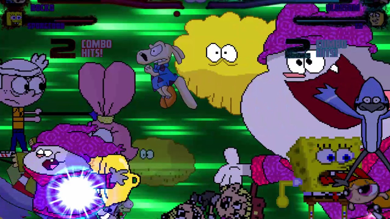Mugen Request Team Nickelodeon vs Team Cartoon Network