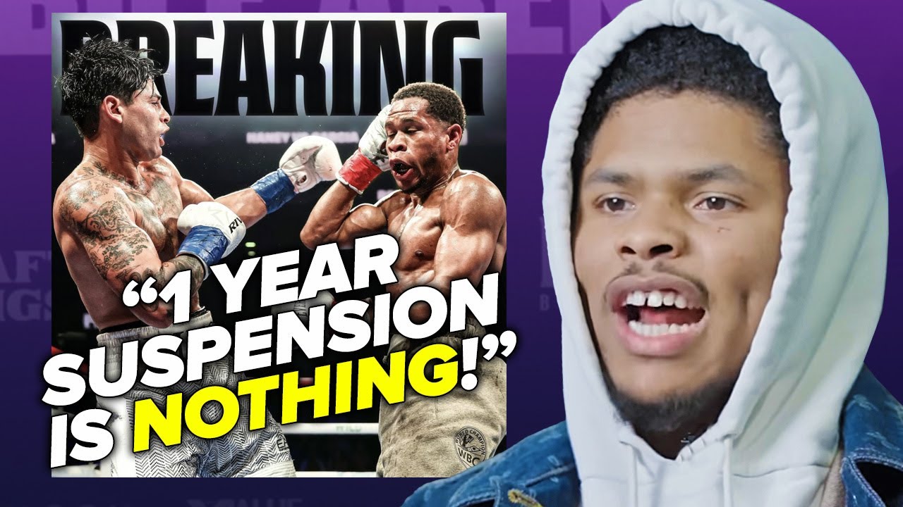 Shakur Stevenson - Ryan Garcia suspension of 1 year NOT FAIR! Sets BAD example!