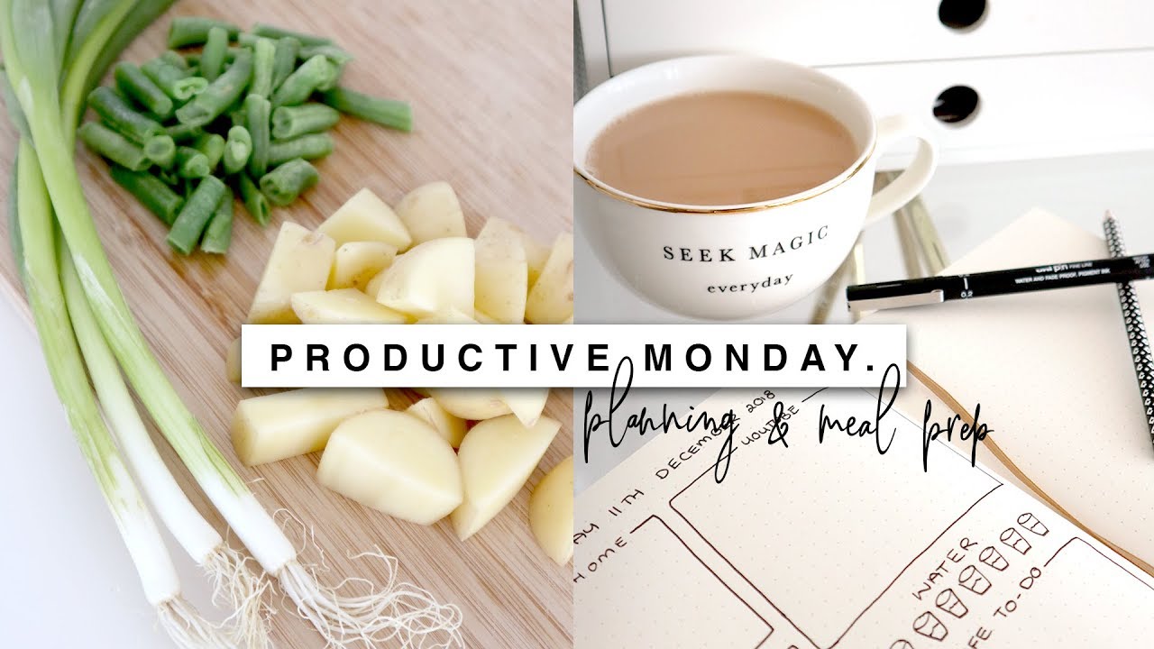 Productive Monday! Declutter, Meal Prep & Planning!