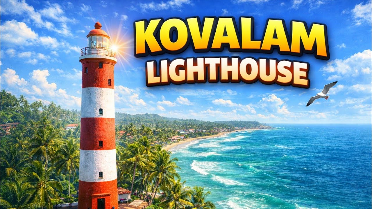 Kovalam Lighthouse View 🌊 | Must Visit in Kerala