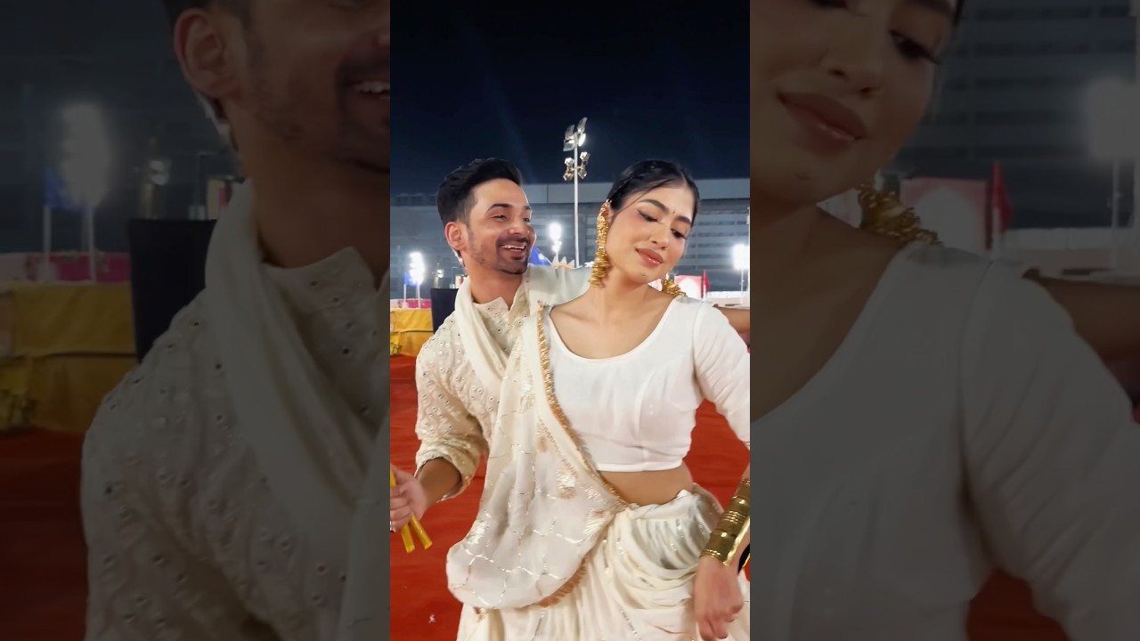 Our first Garba Night ❤️ #youtubeshorts #minivlog