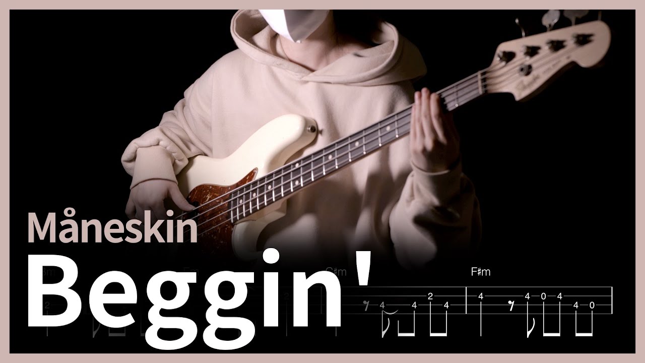 499. Måneskin - Beggin' 【★★☆☆☆】 (Bass Cover) | 베이스 악보[TAB]
