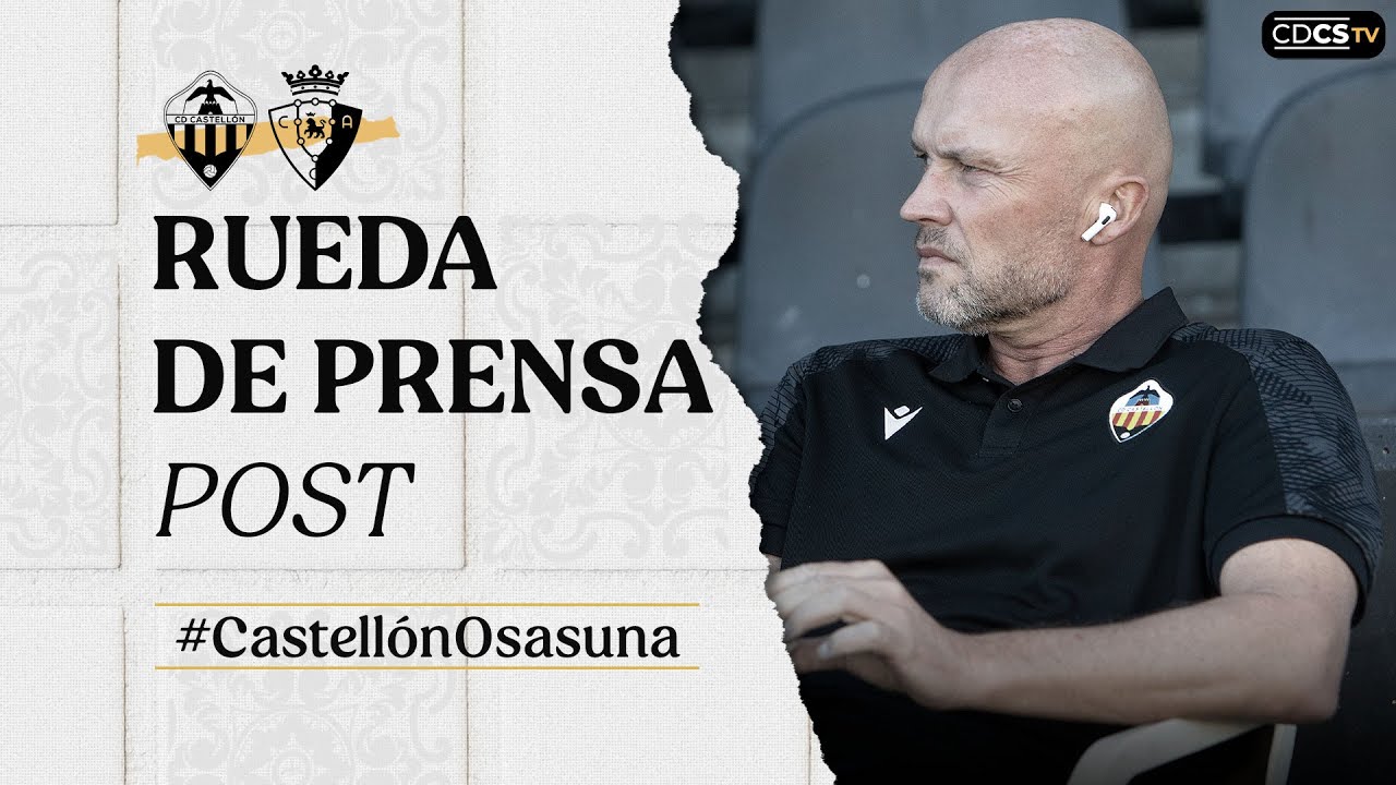 Rueda de prensa Dick Schreuder tras CD Castellón 0-1 CA Osasuna (07-01-2024)