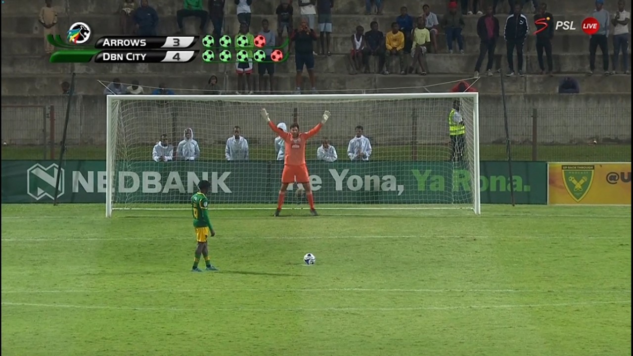 GOLDEN ARROWS VS DURBAN CITY PENALTY SHOOTOUT