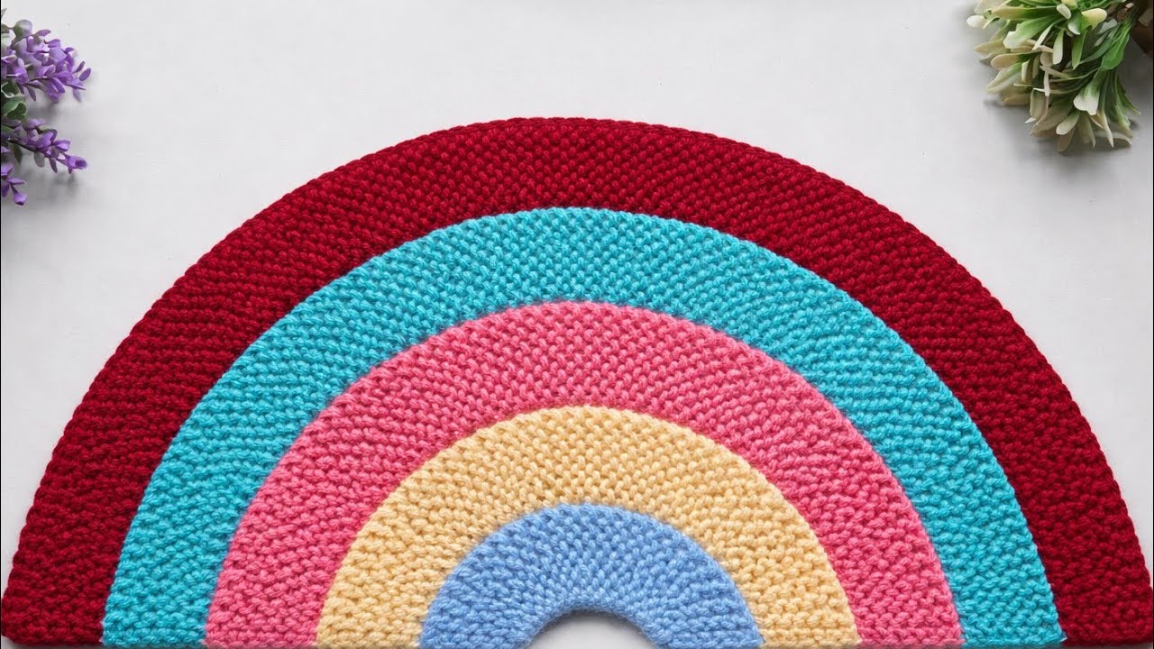 Multicolor🧶✨ big size doormat बनाएं🏡 घर बैठे बिलकुल आसानी से#paydannewdesign#doormatdesign#thalposh