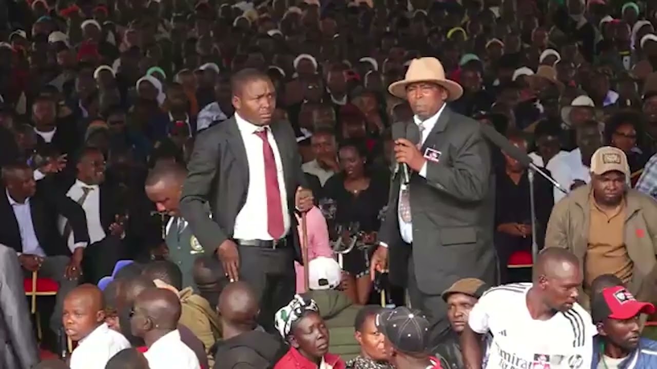 A KALENJIN ELDER TURNS PEOPLE EMOTIONAL DURING NG'ENO FUNERAL SERVICE