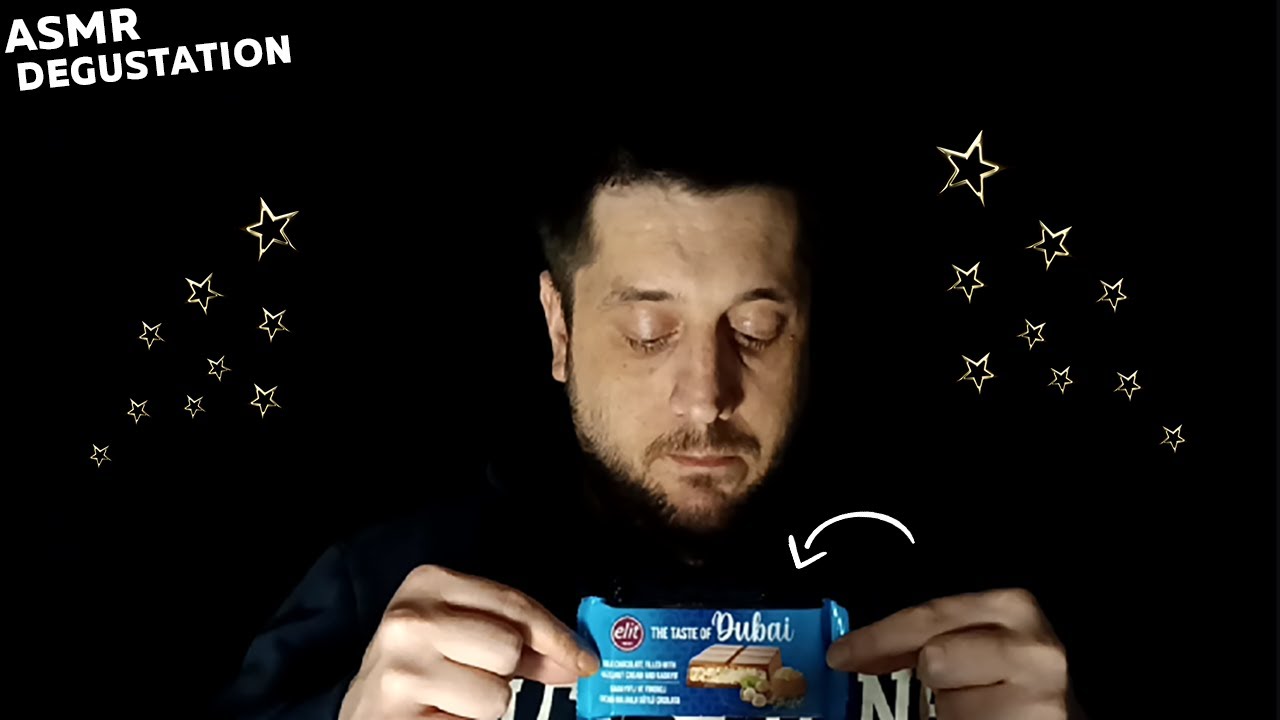 ASMR : JE DECOUVRE LE CHOCOLAT DE DUBAI POUR LA PREMIERE FOIS - DEGUSTATION