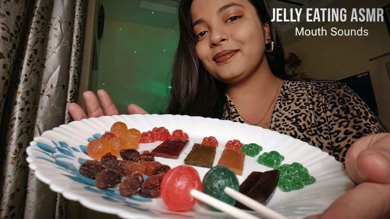 Jelly Candy Eating ASMR♥️Mouth Sounds✨ | Let's Add Some Sweetness • Jellies , Lollipop🍭 | Intense💋