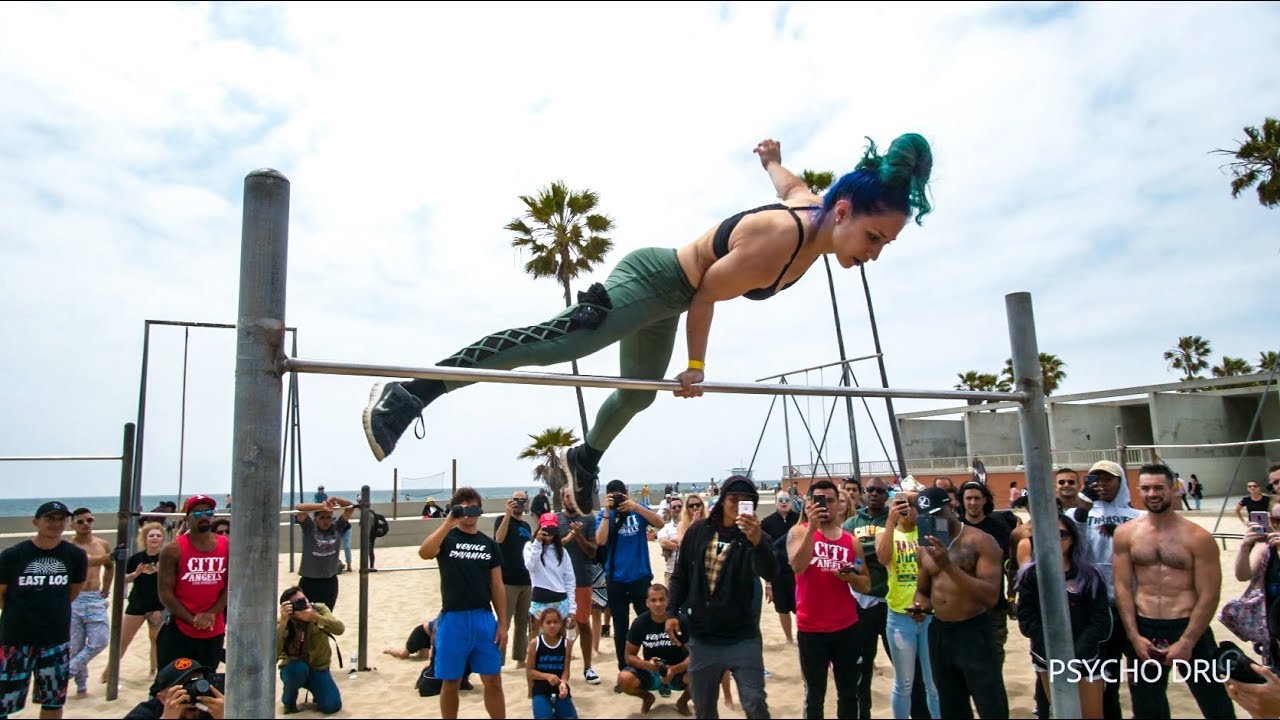 Muscle Beach Calisthenics Jam 2018 I Street Workout Battle of the Bars I Filmed by Psycho Dru