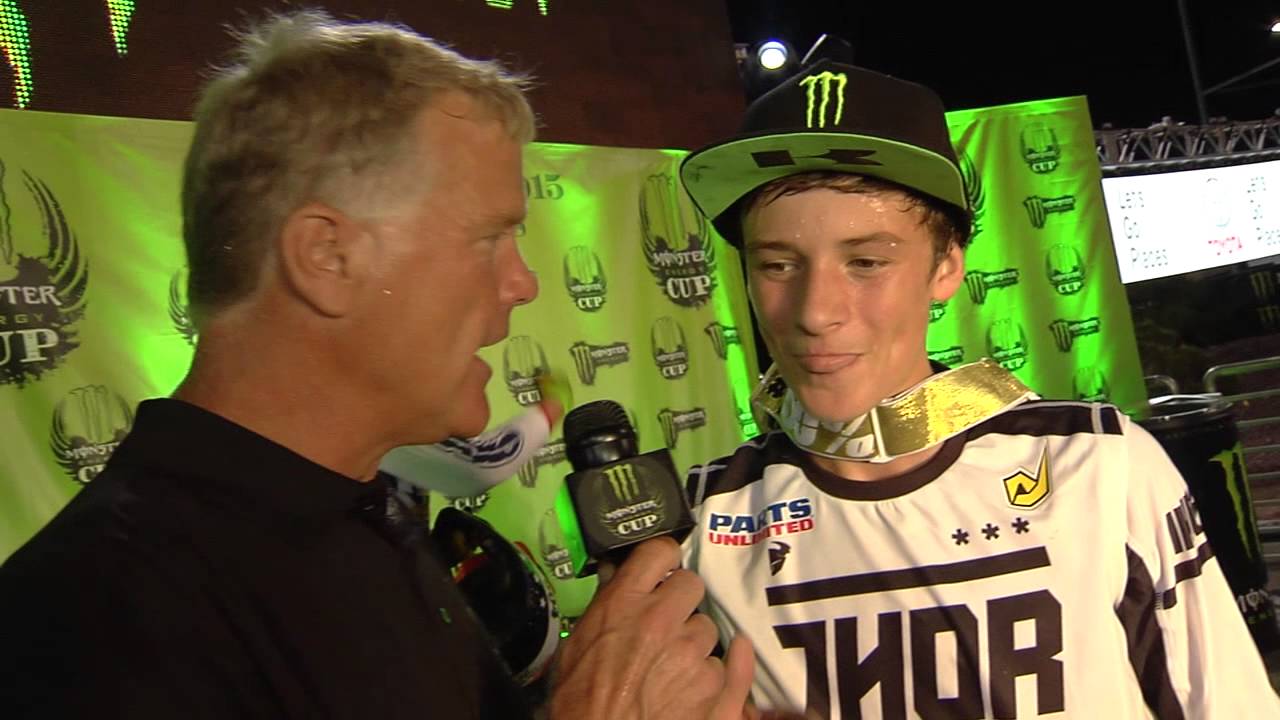2015 Monster Energy Cup - Lance Kobusch Podium Interview