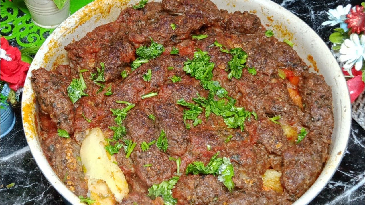 كفته اللحم بالبطاطس والجزر اخر طعامه لعشاق الكفته