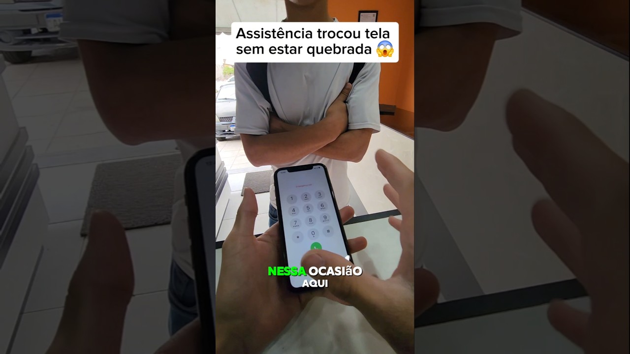 Assistência trocou se tela sem estar quebrada 😱