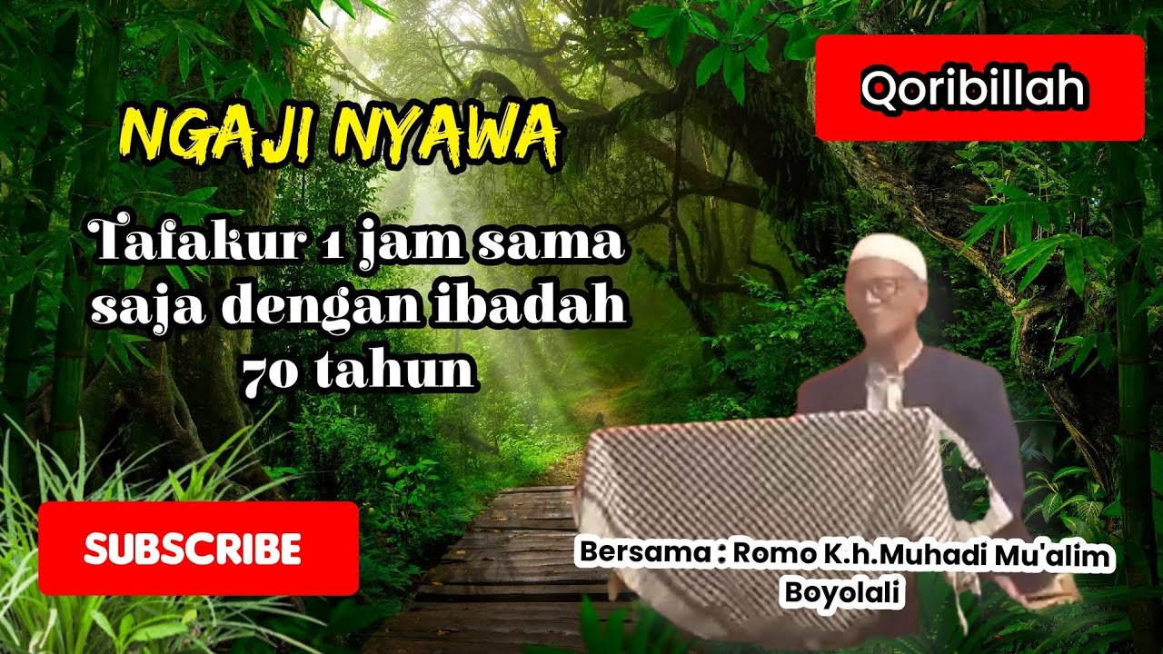 Tafakur 1 jam sama dengan ibadah 70 tahun ( Ngaji Nyawa ) #ngaji #ngajinyawa #vidio #livestreeming
