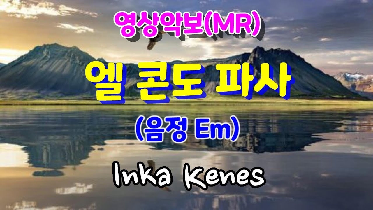 El condor pasa(철새는 날아가고)/Em, Inka kenas 영상악보
