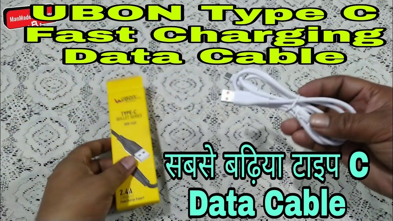Ubon Type C Data Cable Unboxing & Review