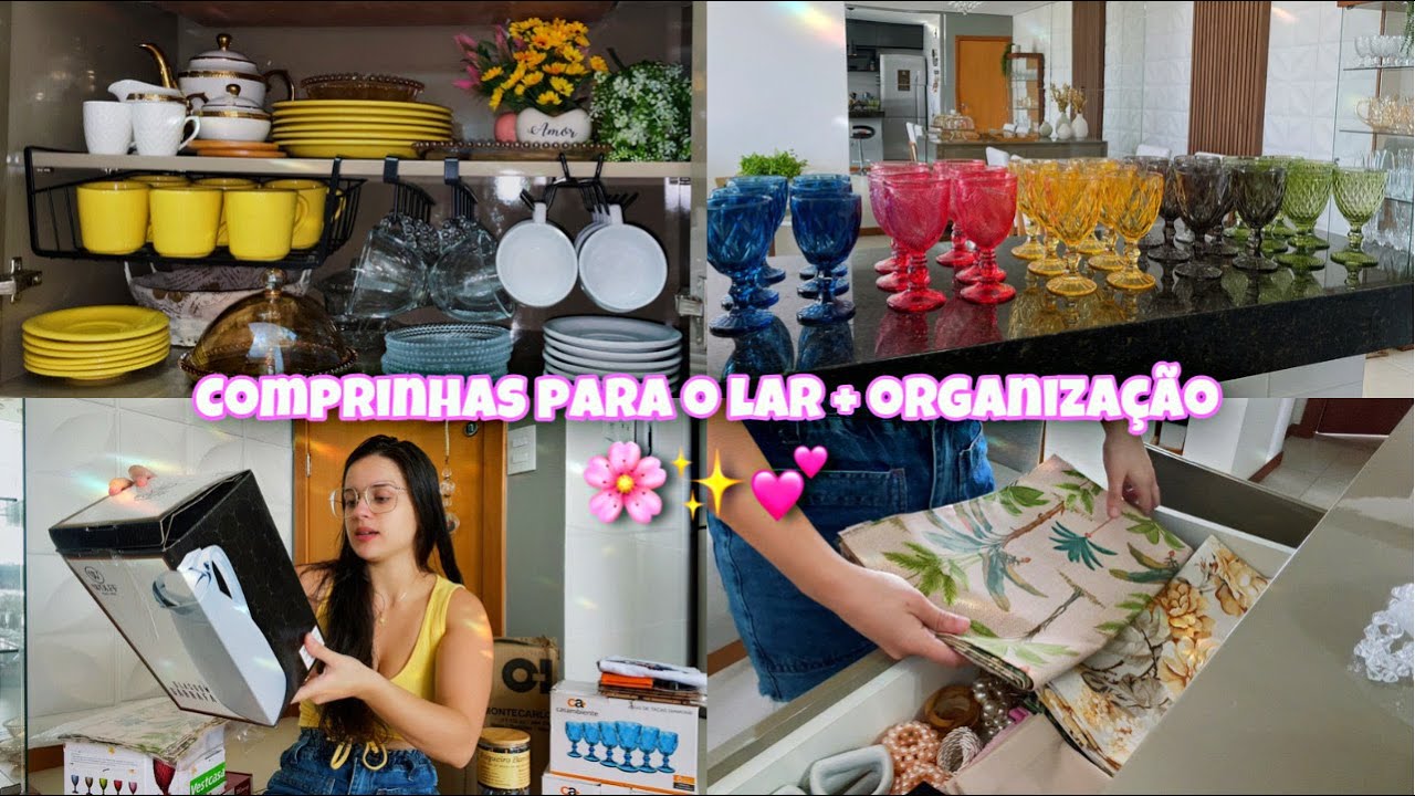 MUITAS COMPRINHAS PARA O LAR + ORGANIZAÇÃO NO BUFFET E NA CRISTALEIRA + MERCADO