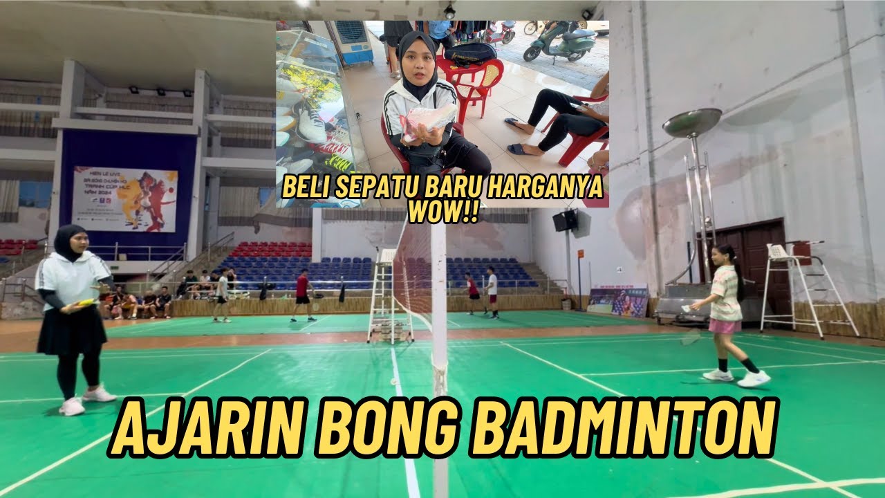 PERGI BADMINTON BERSAMA SUAMI DAN KAKAK BONG