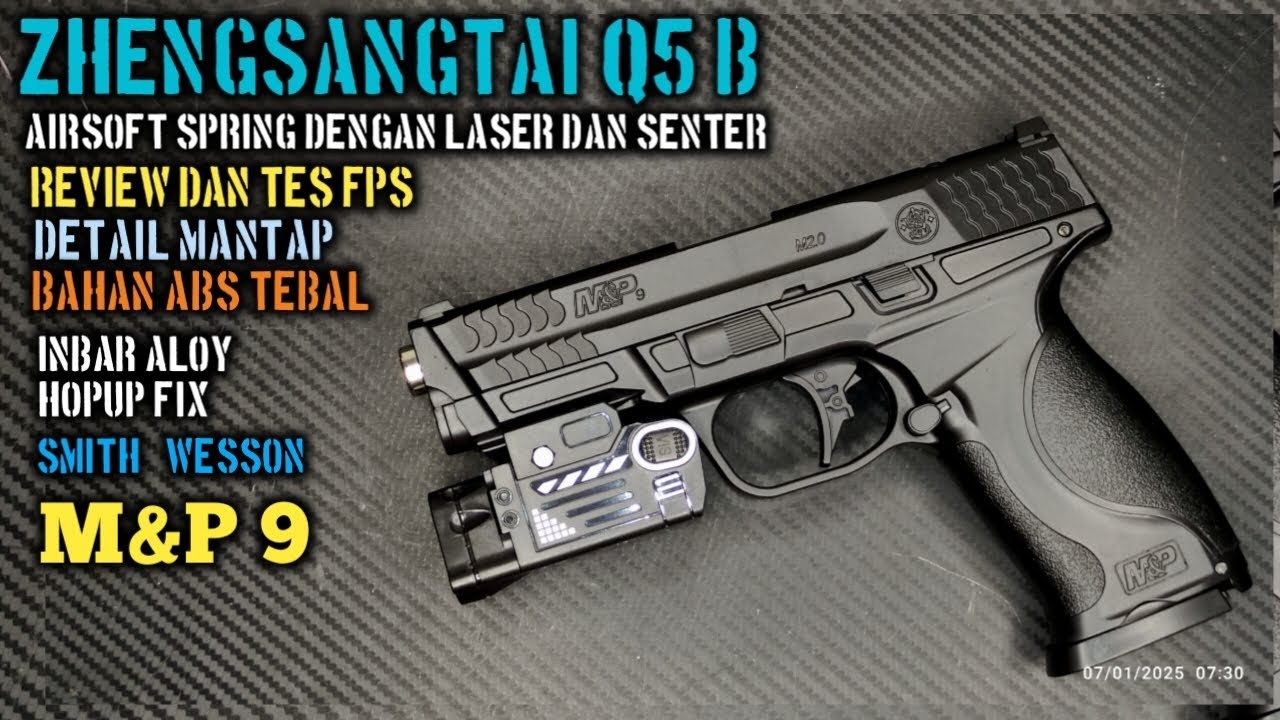 Zhengsangtai Q5 B Smith & Wesson M&P 9 Airsoft Spring | Yuki Ventura