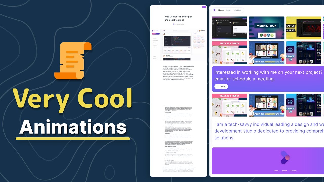 Build and Deploy a Fully Responsive Animated Portfolio Website in React and Next JS