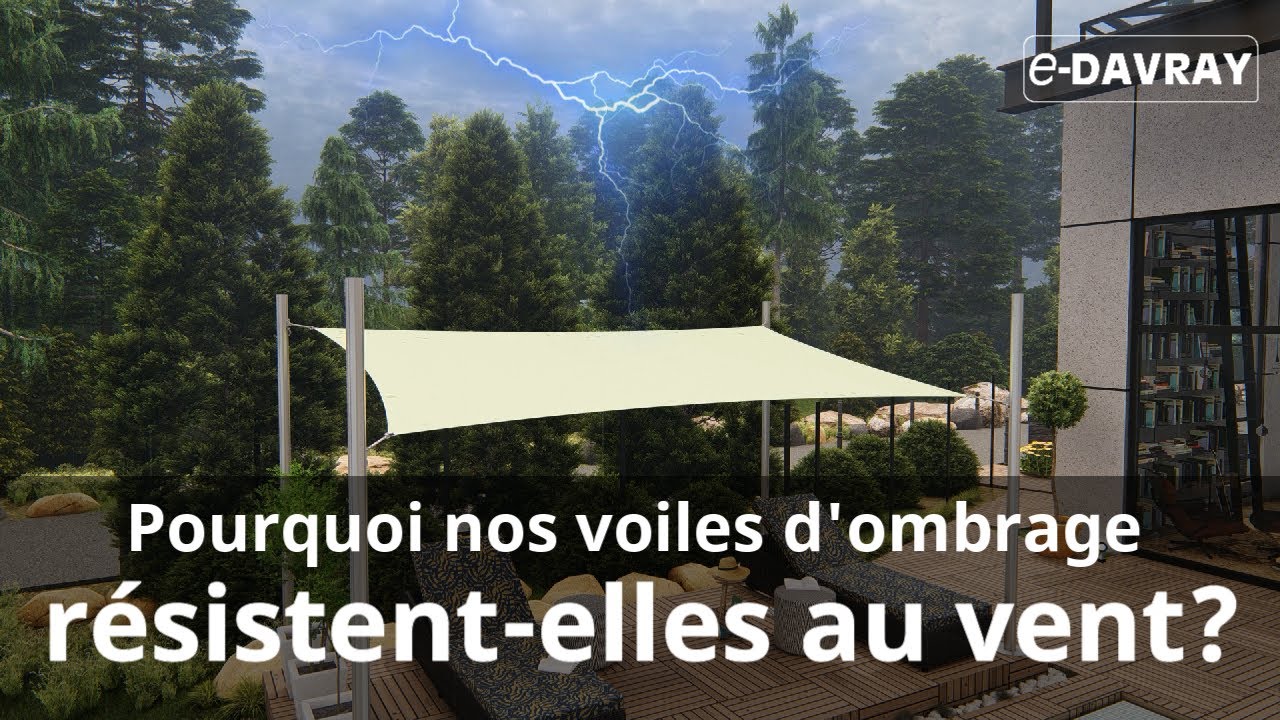 Pourquoi nos voiles d'ombrage résistent-elles au vent?E-Davray®
