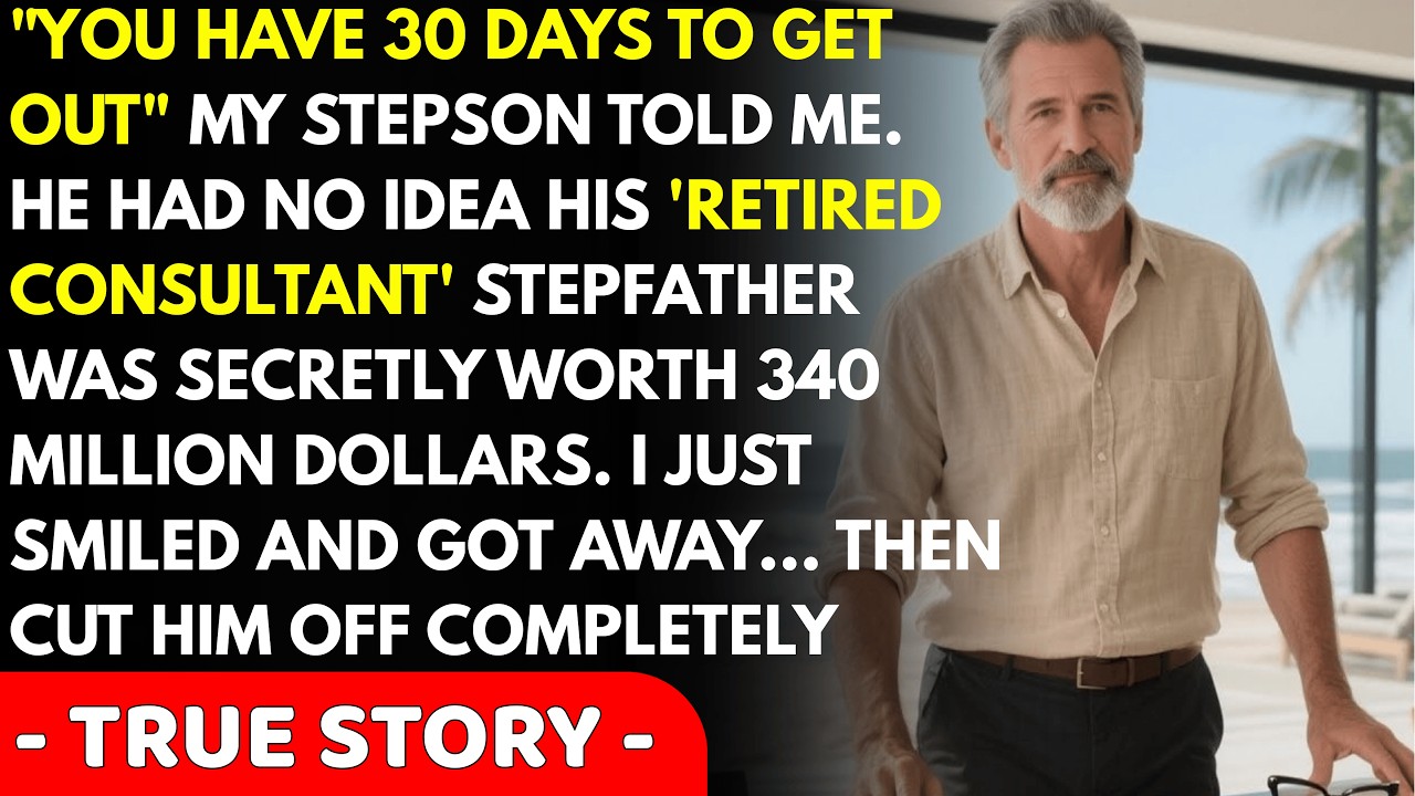 Stepson Gave Me 30 Days to Leave 'His' House — I Revealed My $340M Empire, Plus 12 Years of Secre...