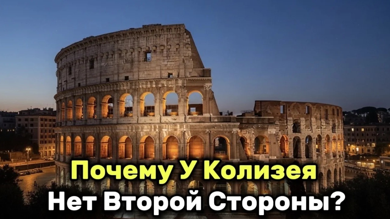 Главный секрет: Почему упал именно юг у Колизея ?