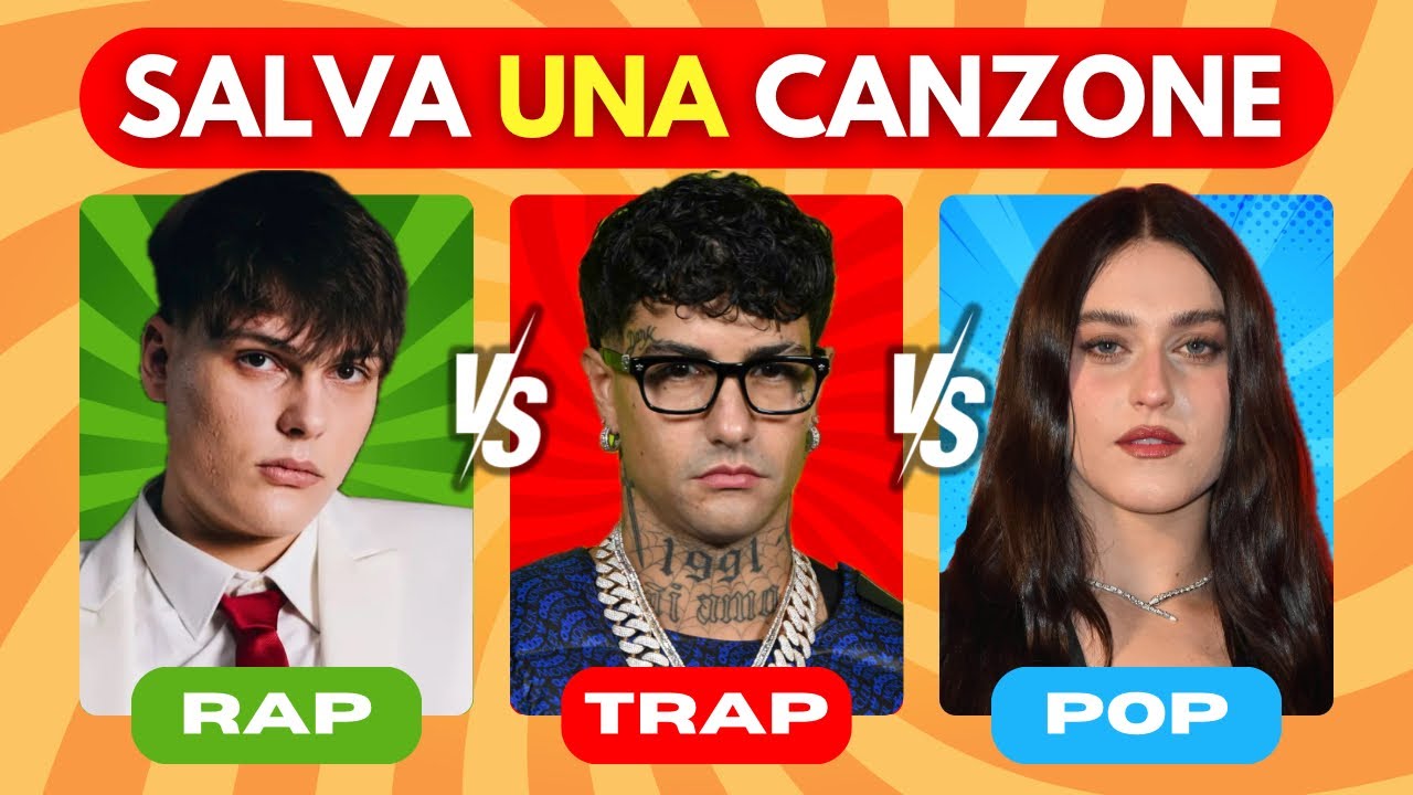 RAP vs TRAP vs POP: Salva Una Canzone, Scarta L’altra🎶 | Quiz Se Lo Sai