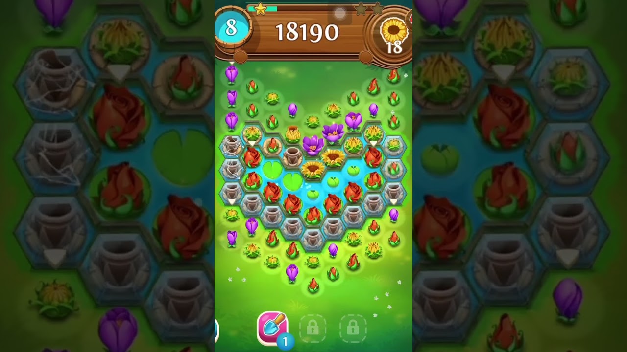 Blossom Blast Saga Level 1095 #blossomblastsaga #Playfreetime
