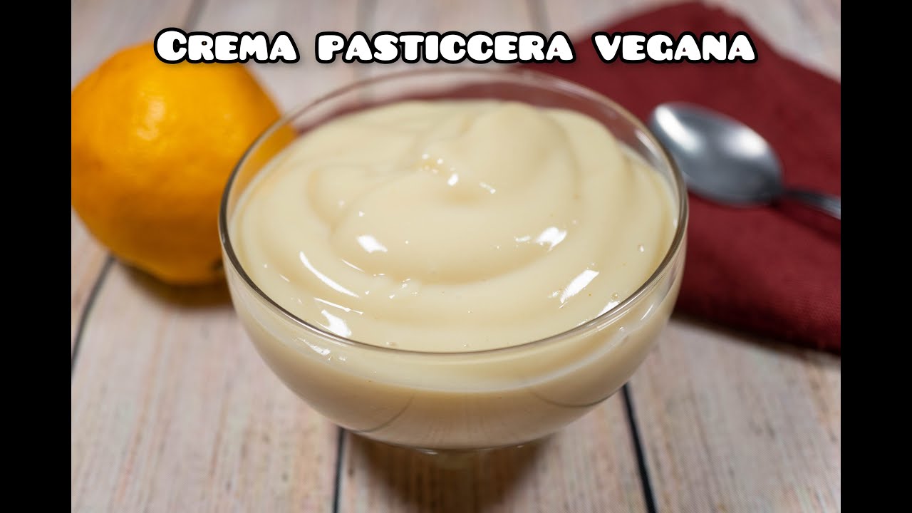 Crema pasticcera vegana con latte di soia - Il Girasole Verde