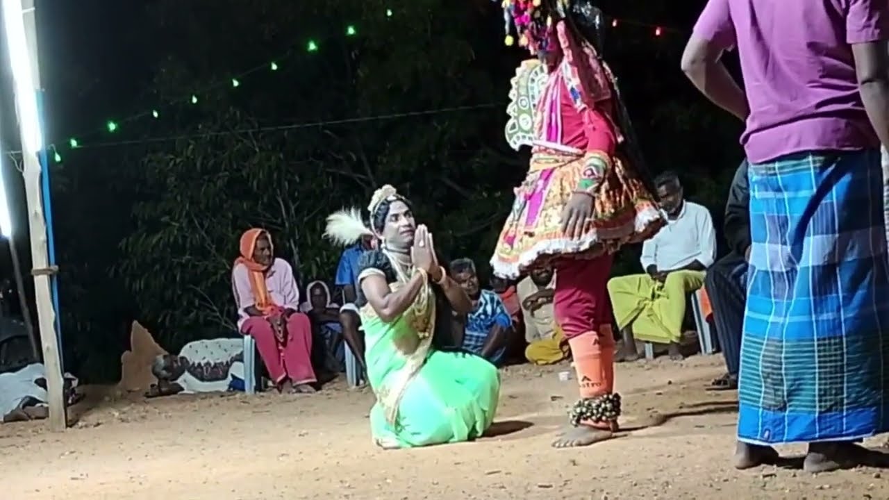 நாட்டுப்புற கலை தெருக்கூத்து நாடகம் om muruga