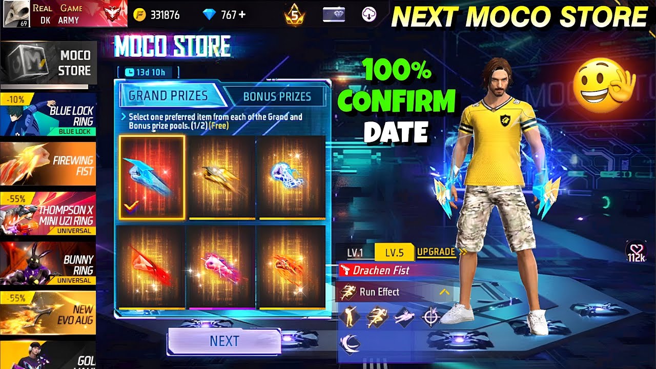 Fist Skin 💥 Next Moco Store Event 🤯🥳| Scorpio Evo Bundle Return | free fire new event | ff new event