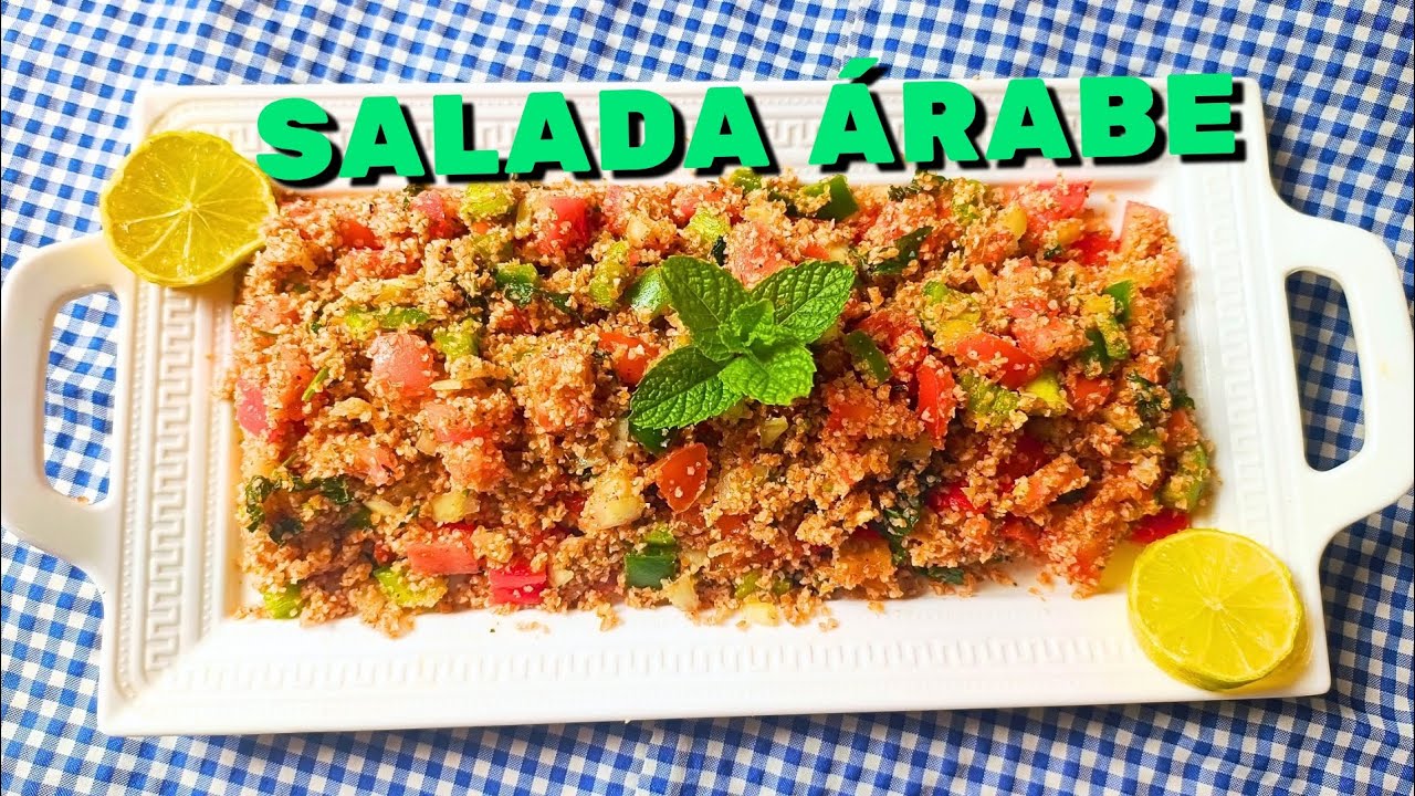 SALADA DE TABULE FEITA COM TRIGO PARA QUIBE- RECEITA ÁRABE- SIMPLES E FÁCIL- Anne Receitas #receitas