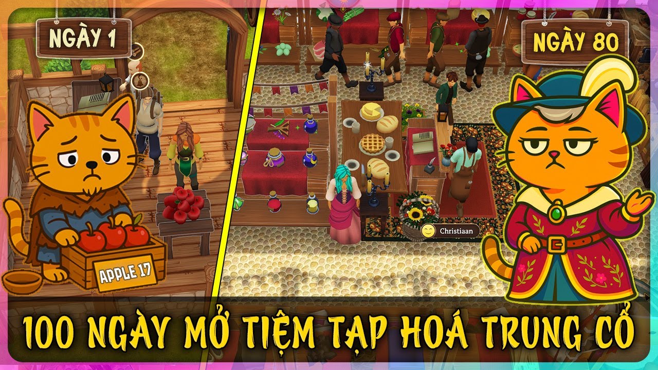 100 Ng&agrave;y Mở tiệm tạp ho&aacute; nhỏ xinh thời Trung cổ | Winkeltje: The Little Shop (Full Game)