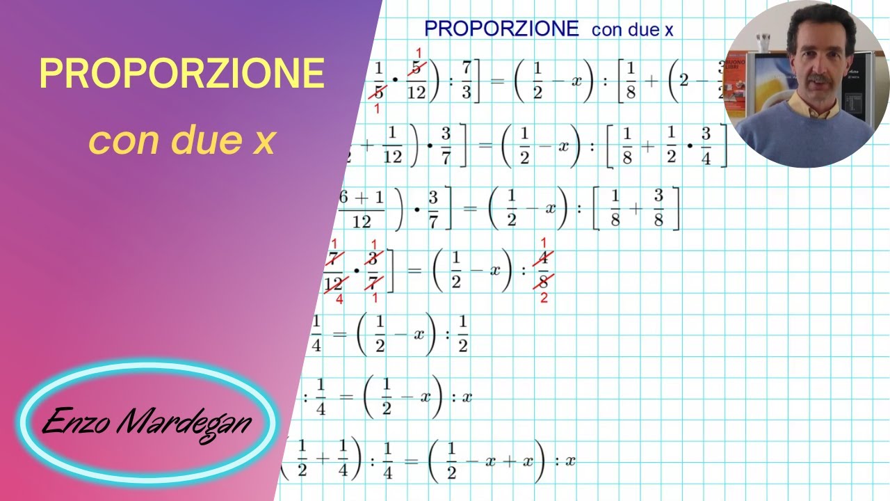 Proporzione con due x