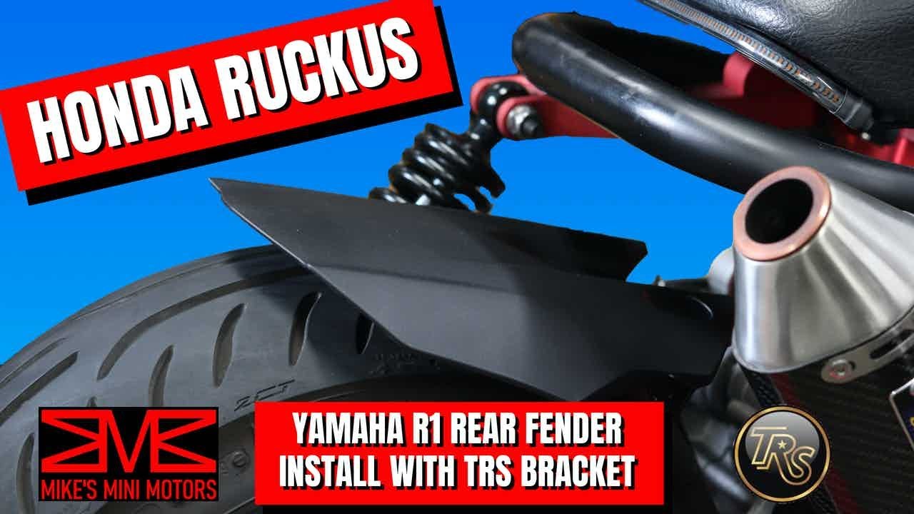 Honda Ruckus - Installing a Yamaha R1 Rear Fender with Bracket from The Ruck Shop
