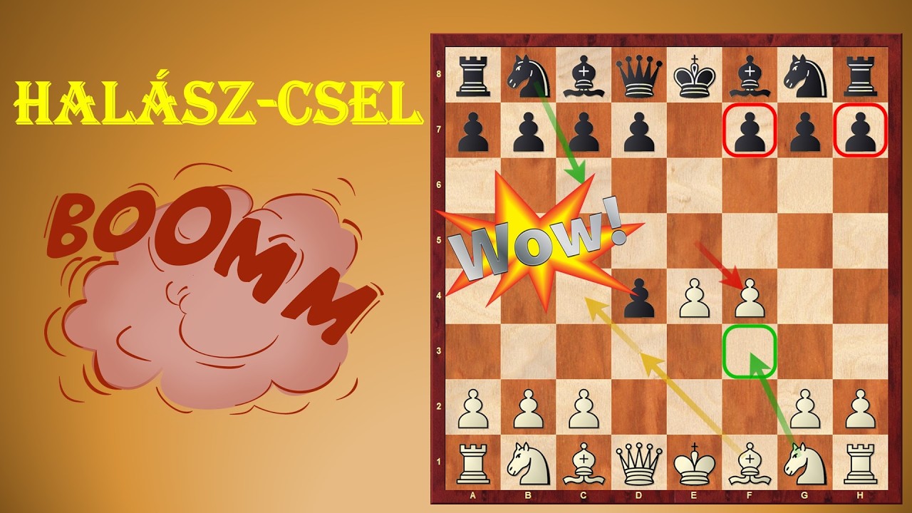 A veszedelmes Halász-csel (1.e4 e5 2.d4 exd4 3.f4)