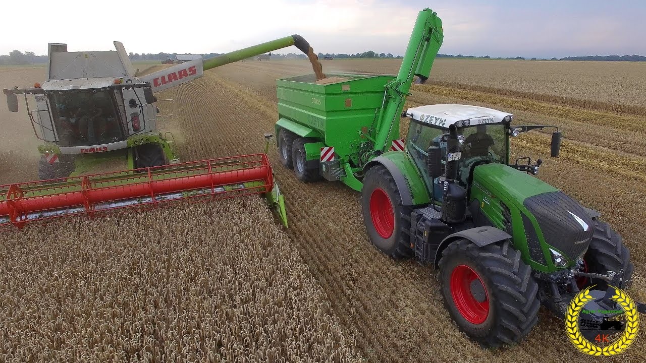 2 X Claas Lexion 750 / Fendt / Güstrower GTU 25 / LU Zeyn / Weizen Dreschen / Getreideernte 2019