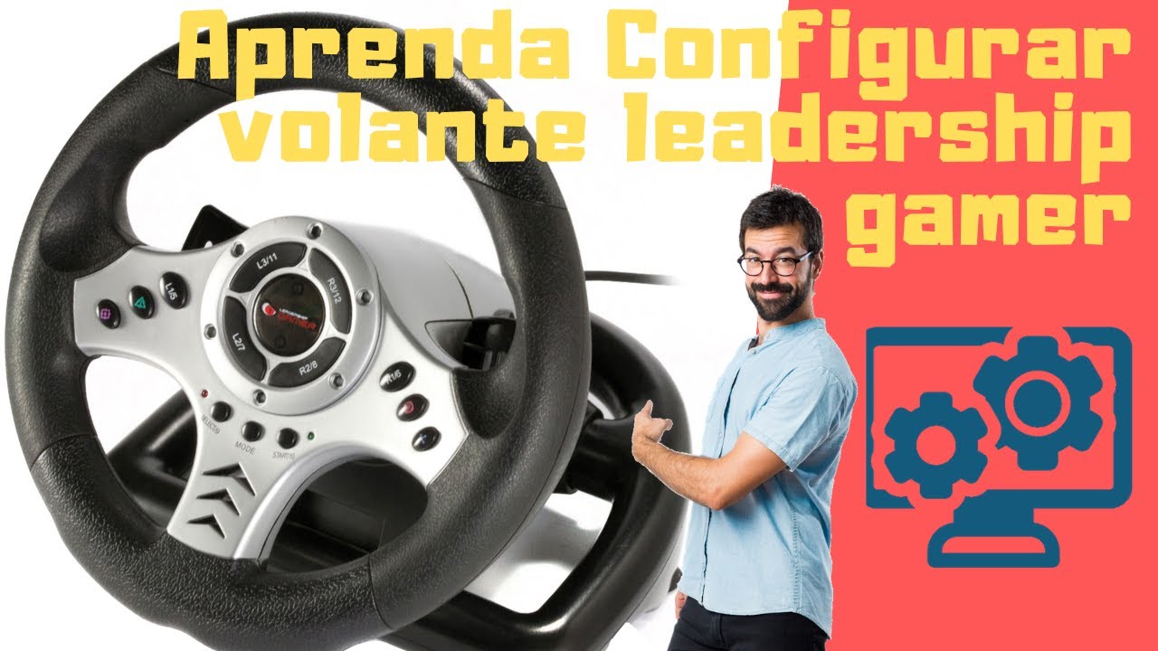 Como instalar e configurar volante Leadership Gamer no computador. Link do driver na descrição.