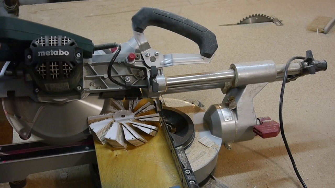 Нетипичная работа торцовочной пилы. Часть 3. Unusual work of a miter saw. Part 3.