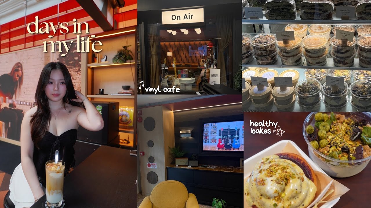 weekly diaries ⋆⸜🍵 viral $12 matcha latte, new nail set, cafe dates, trying new healthy dessert cafe