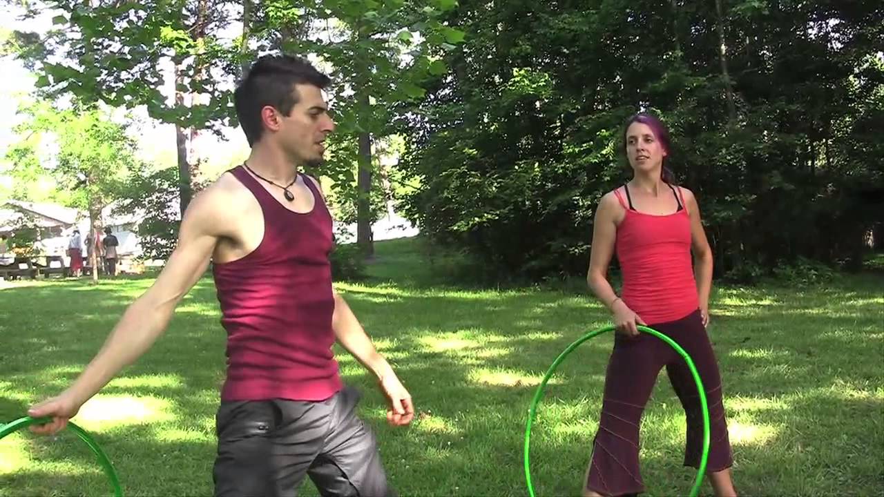 Hula Hoop Tutorial: The Rising Sun with Marria and Zach from Ninja Hoops!