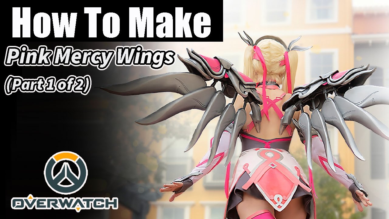 How to Make Pink Mercy Wings (Part I of 2) from the Game Overwatch- DIY Cosplay Tutorial