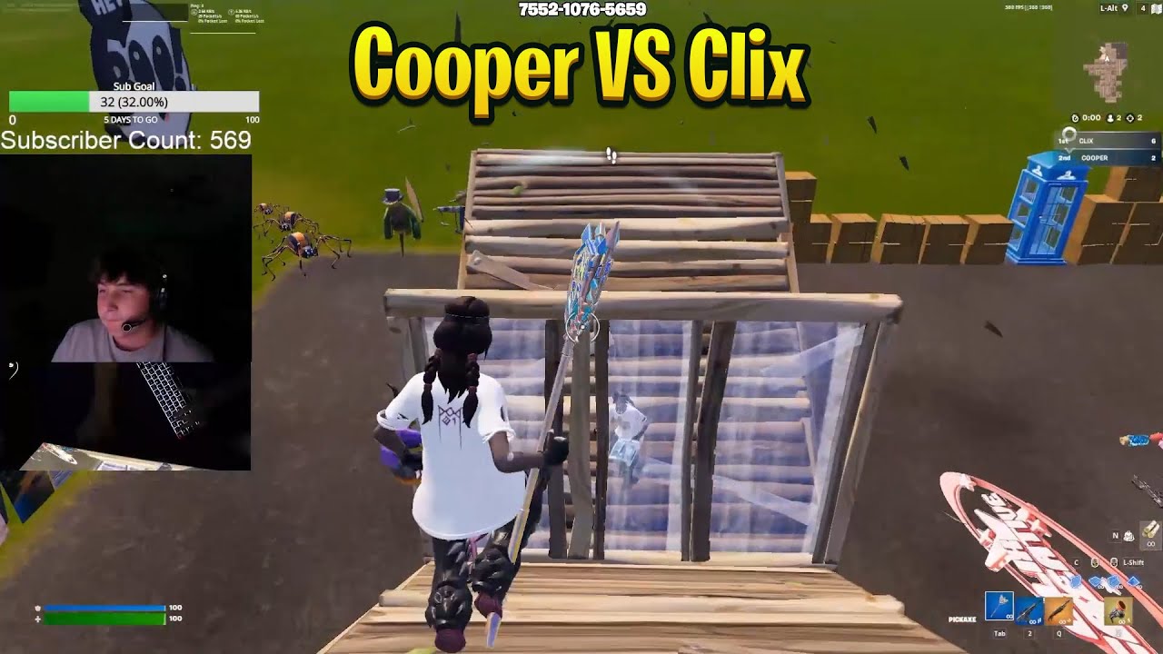 Cooper vs Clix 1v1 Zero Delay