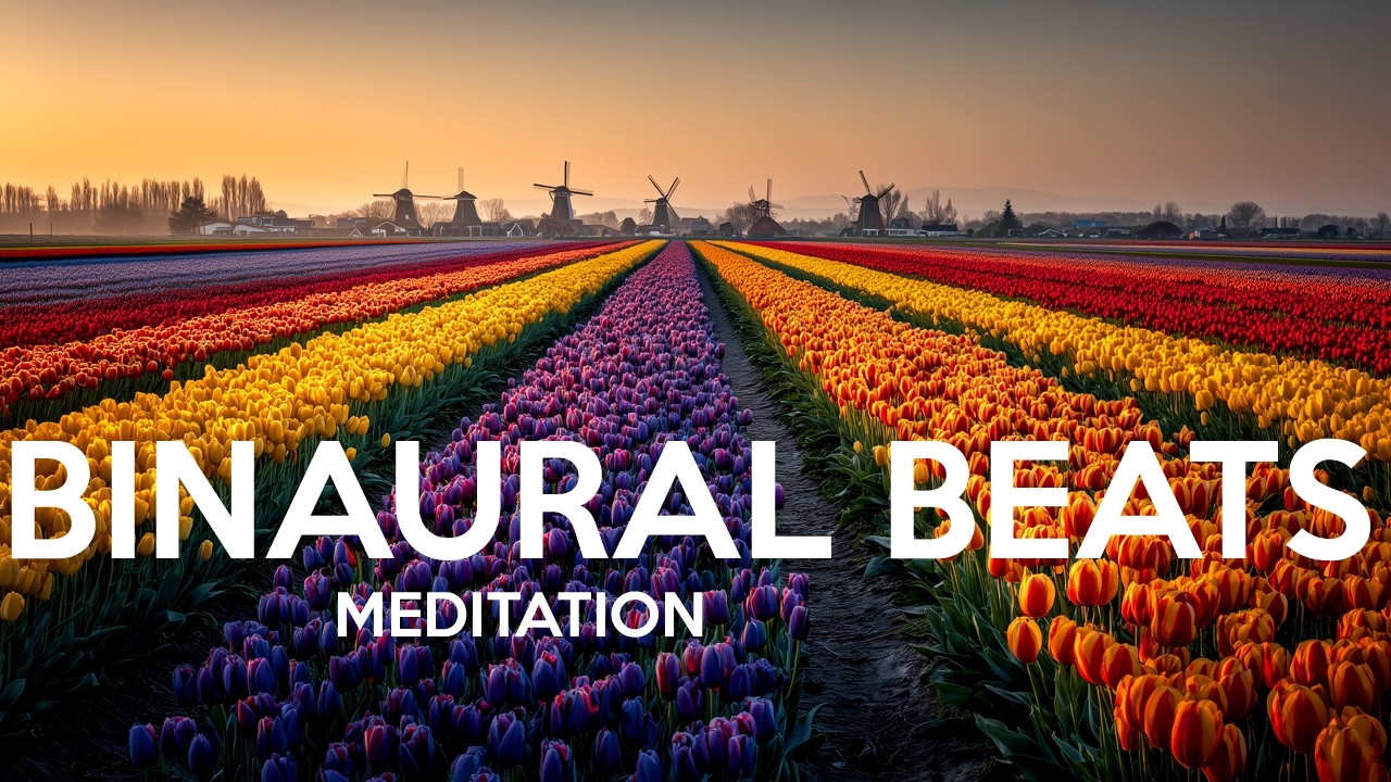 Meditation Music | 10Hz Binaural Beats Alpha Waves for Meditation, Mindfulness – Tulips