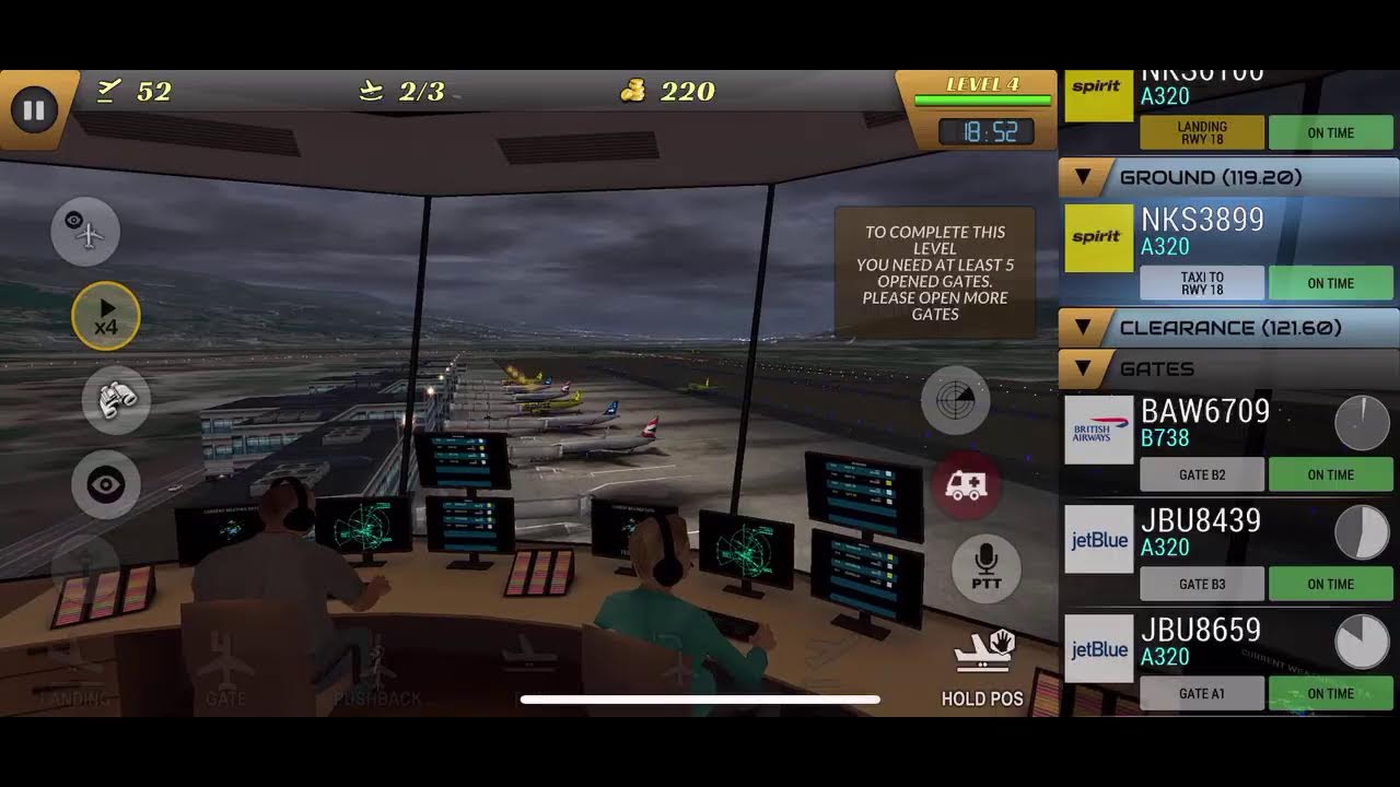 Playing unmatched air traffic control