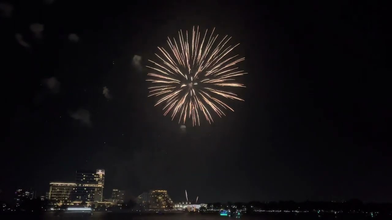 New Year 2023 Fireworks Display Burswood Perth Australia