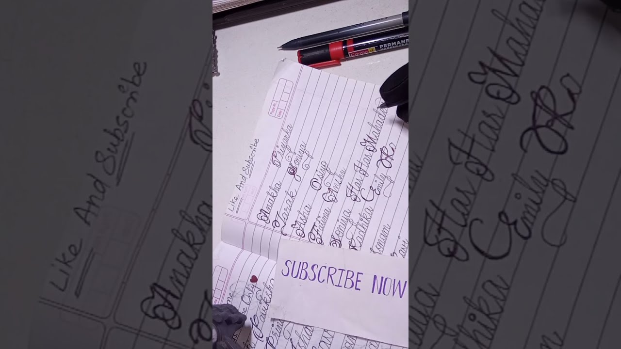Writing Subscribers Name Only  | Like & Subscribe Then Comment Your Name ♥️ Day 11