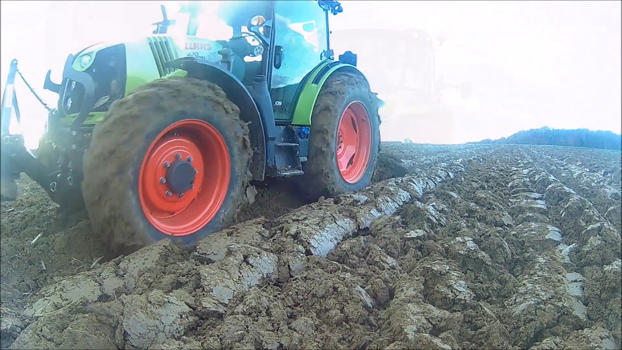 Labour 2017 / Claas Arion 420 et charrue Kuhn Master 120 ;)